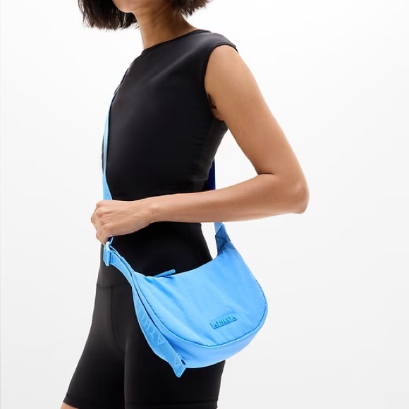 NWT Athleta All About Mini Crescent Bag in Cornflower - Picture 6 of 9